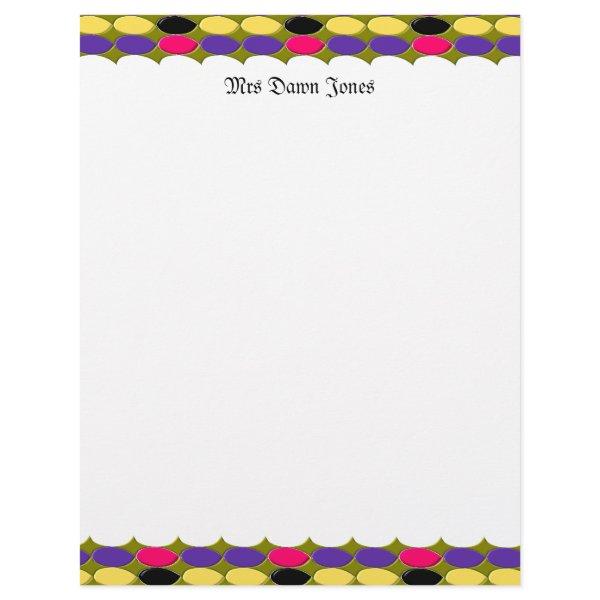 Lots Of Spots Customizable Letterhead