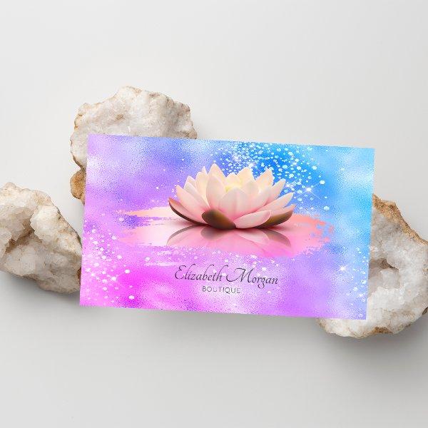 Lotus Brush Stroke Diamonds Holographic