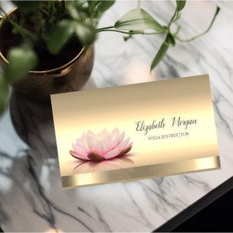 Lotus Flower Gold Yoga Instructor