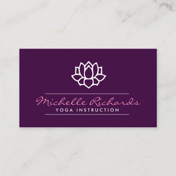 Lotus Flower Yoga Teacher, Life Coach Purple