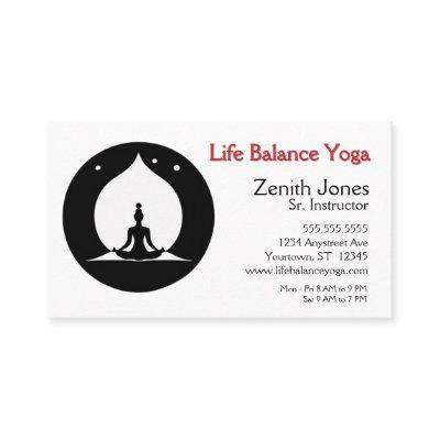 Lotus Position and Flame Yoga Instructor