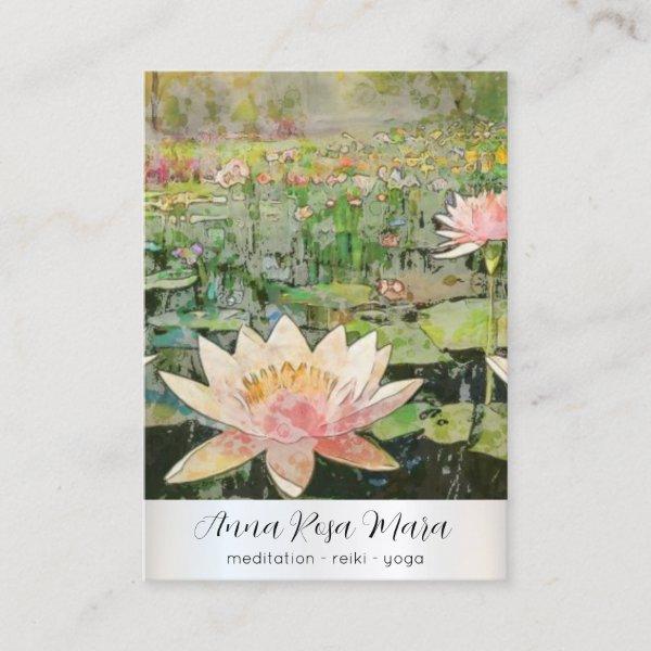 *~* Lotus Water Lily Nature Flowers QR AP67 Art