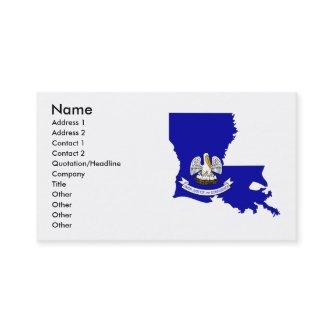 Louisiana Flag Map