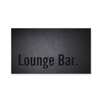 Lounge Bar Minimalist Bold Text Elegant Dark