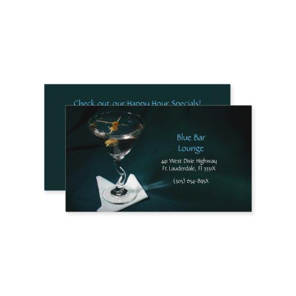 Lounge Dark Green Martini Bar