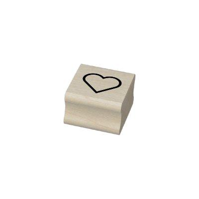 LOVE BLACK HEART Sign Punch Cards loyalty card Rubber Stamp