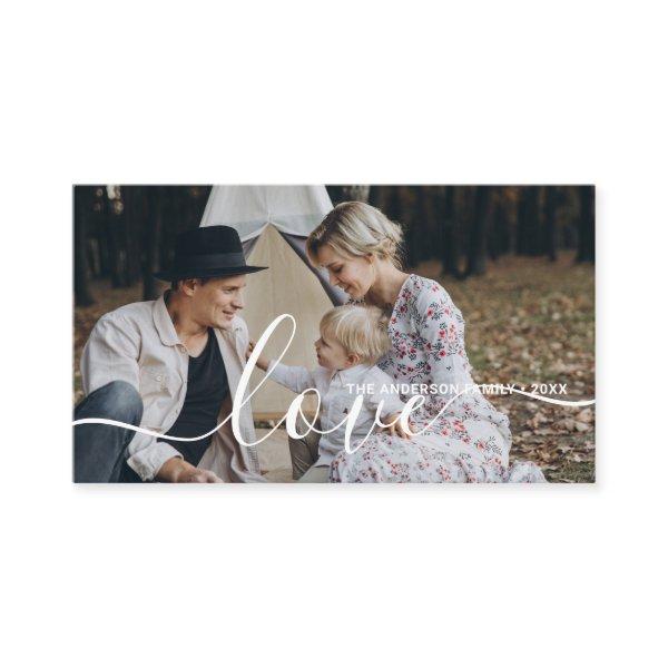 'Love' Custom family photo with custom name