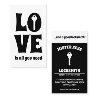 love is all you need and a good LOCKSMITH