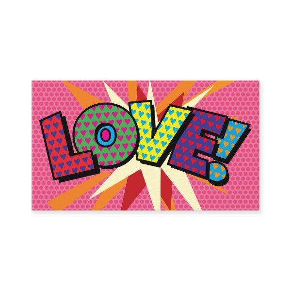 LOVE Modern Typographic Girly Pink Fun