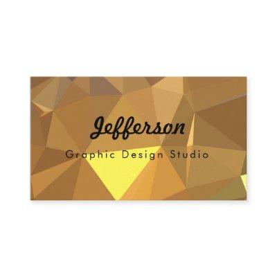 LoveGeo Abstract Geometric Design - Gold Saber
