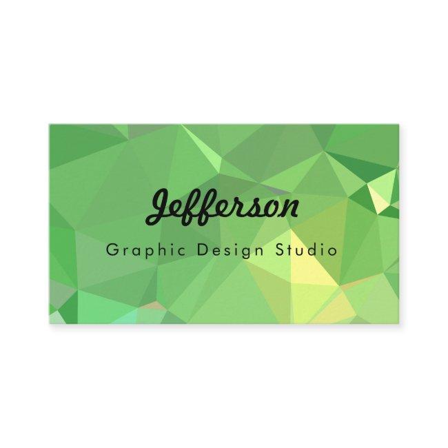 LoveGeo Abstract Geometric Design - Pickle Lemon
