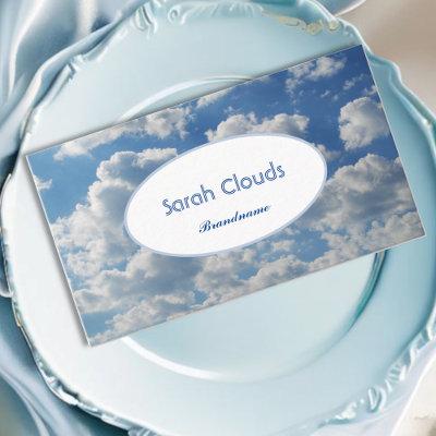 Lovely Blue Sky Clouds Trendy Elegant Spiritual