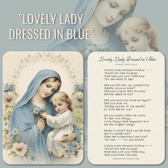Lovely Lady Dressed in Blue Poem Mary and Jesus