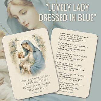 Lovely Lady Dressed in Blue Poem Mary and Jesus