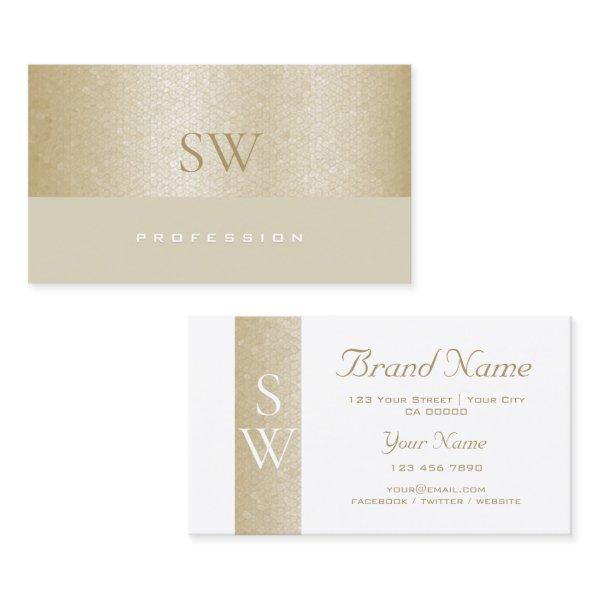 Lovely Mother of Pearl Snake Pattern with Monogram