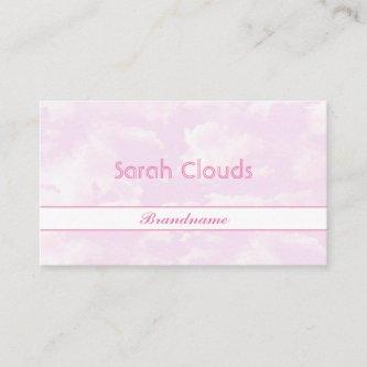 Lovely Pastel Pink Sky Clouds Trendy Girls Style