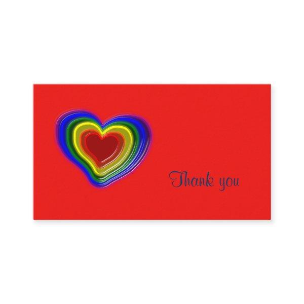 lovely rainbow heart