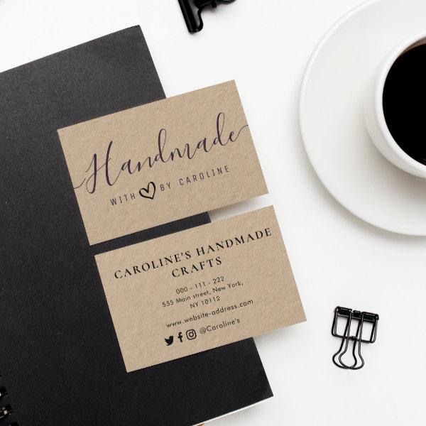 lovely script Handmade kraft business