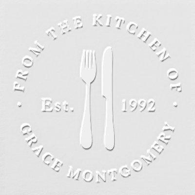Loving Kitchen Food Custom Seal Embosser