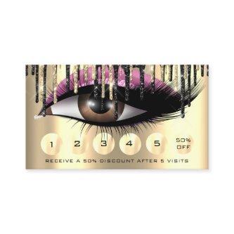 Loyalty  6 Makeup Makeup Eyelash Gold Pink Drips