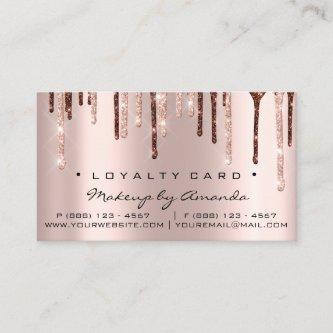 Loyalty Card 6 Punch Makeup Artist Crown Lashes