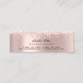 Loyalty Card 6 Punch Makeup Beauty Heart Rose Lux