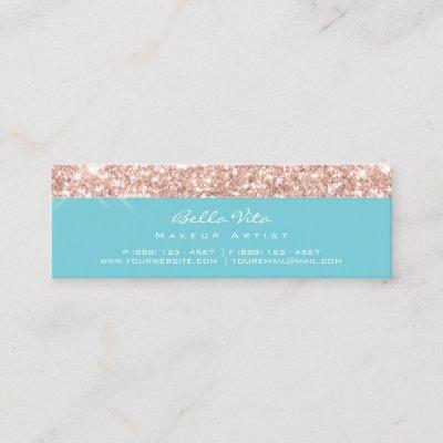 Loyalty Card 6 Punch Makeup Beauty Rose Blue Spark
