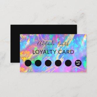 loyalty card fire opal gemstone
