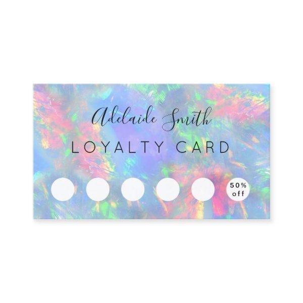 loyalty card opal gemstone effect