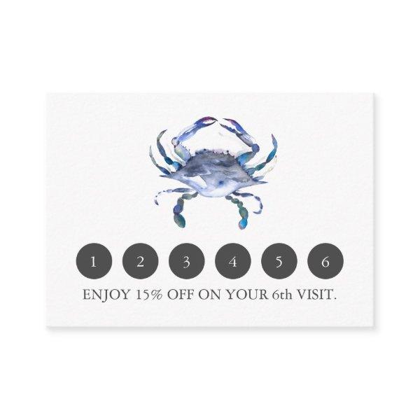 Loyalty Cards for Business Blue Crab