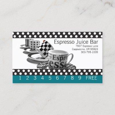 Loyalty Coffee Dual Punch Cards