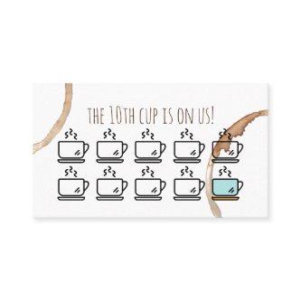 loyalty rewards card coffeeshop cafe