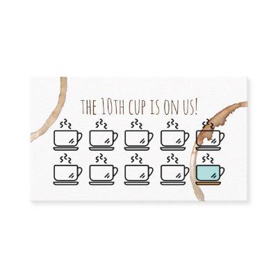loyalty rewards card coffeeshop cafe