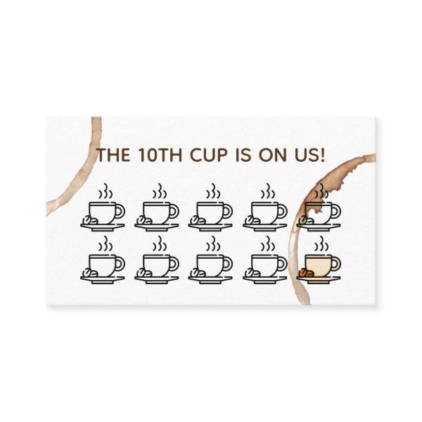 loyalty rewards card coffeeshop cafe