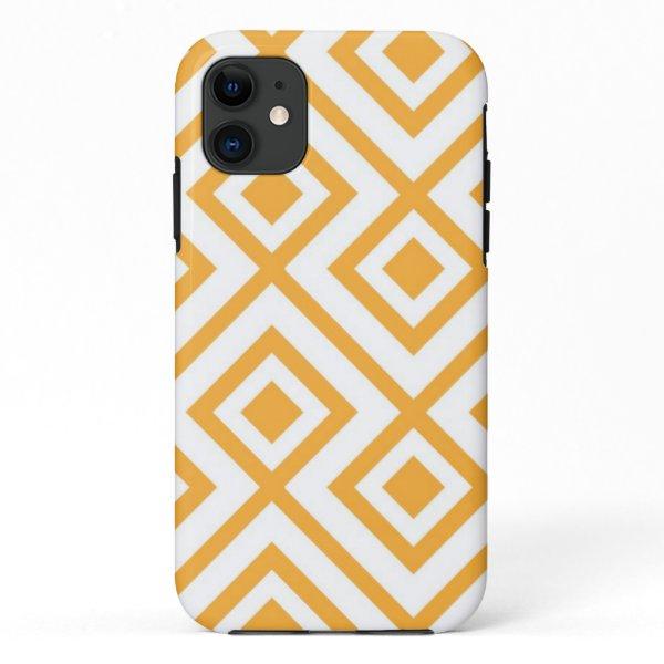 Lozenge shaped geometric pattern iPhone 11 case