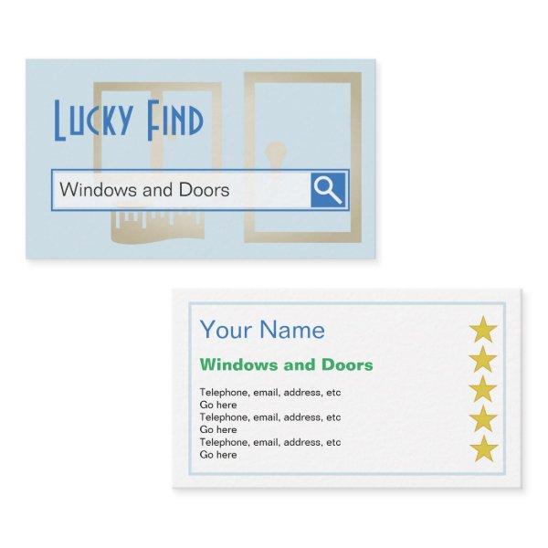 "Lucky Find" Windows and Doors