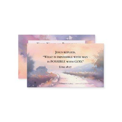 Luke 18:27 Possible with God, Jesus Bible Verse