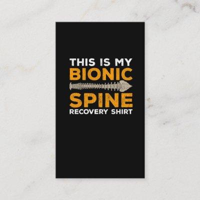 Lumbar Surgery Recovery Spinal Fusion Bionic Spine