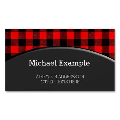 Lumberjack Style - red fabric + your ideas  Magnet