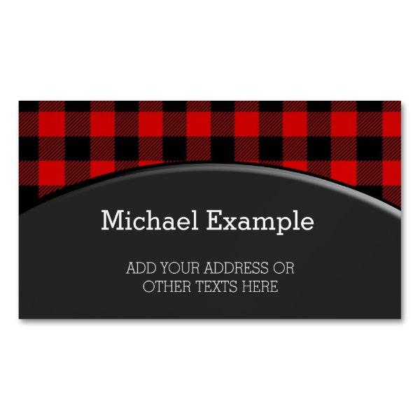 Lumberjack Style - red fabric + your ideas  Magnet