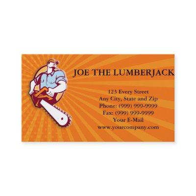 Lumberjack Tree Surgeon Arborist Chainsaw Retro