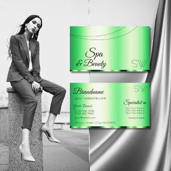 Luminous Green Glamorous with Monogram Stylish
