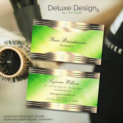 Luminous Green Marble and Decorated Gold Borders