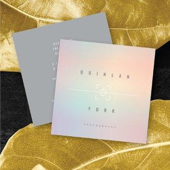 Luminous Iridescent Modern Minimalist Photographer Square