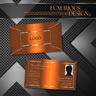 Luminous Orange Silver Decor with Logo and Photo