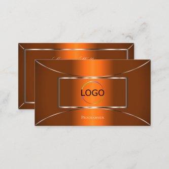 Luminous Orange with Silver Decor and Logo Modern