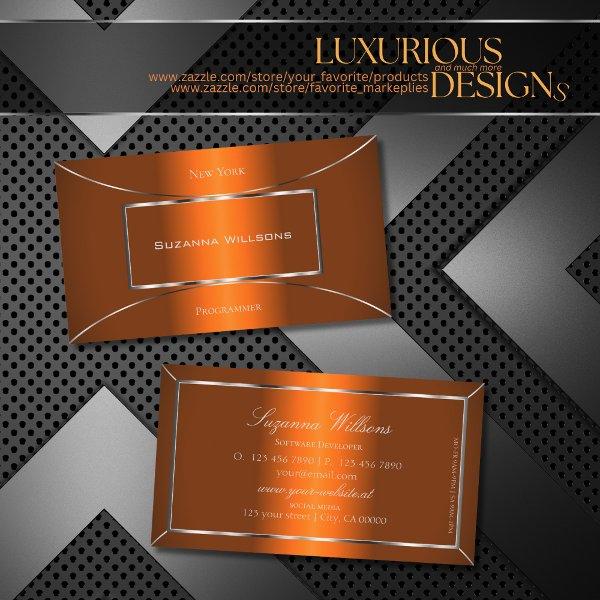 Luminous Orange with Silver Decor Professional