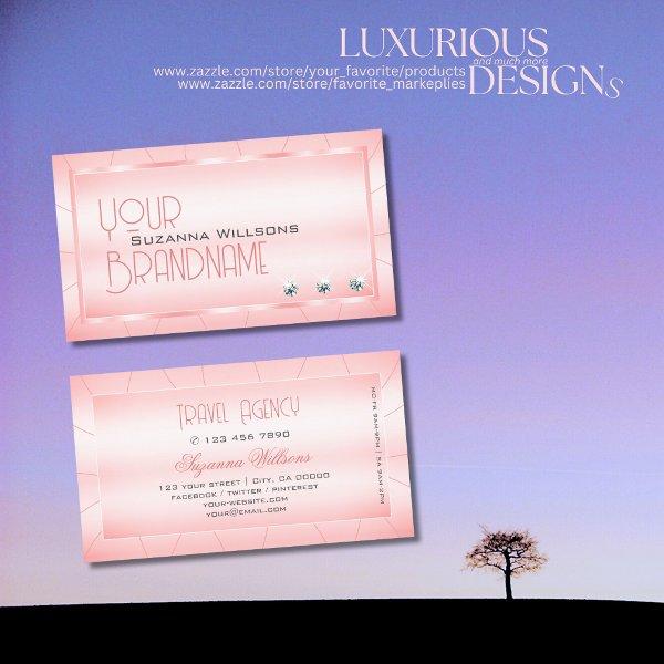 Luminous Pink with Diamonds Glamorous and Stylish