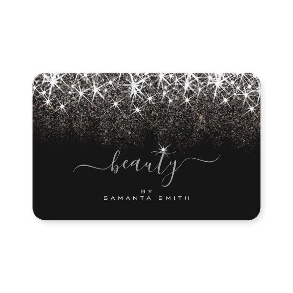 Luminous Platinum Silver Glitter Elegant Beauty