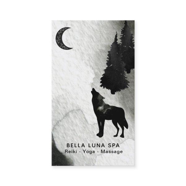 *~* Lunar Cosmic Moon Howling Wolf Pine Trees
